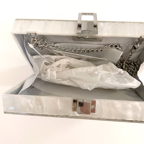 LUCITE GLITTER EVENING BAG NWT - Picture 12 of 13